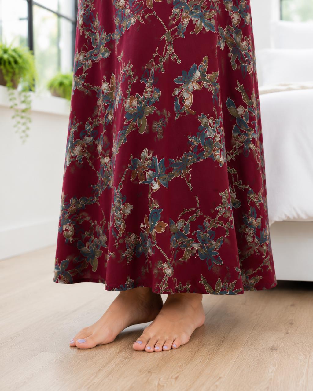 Belavastra Wine Floral Alpine Nighty