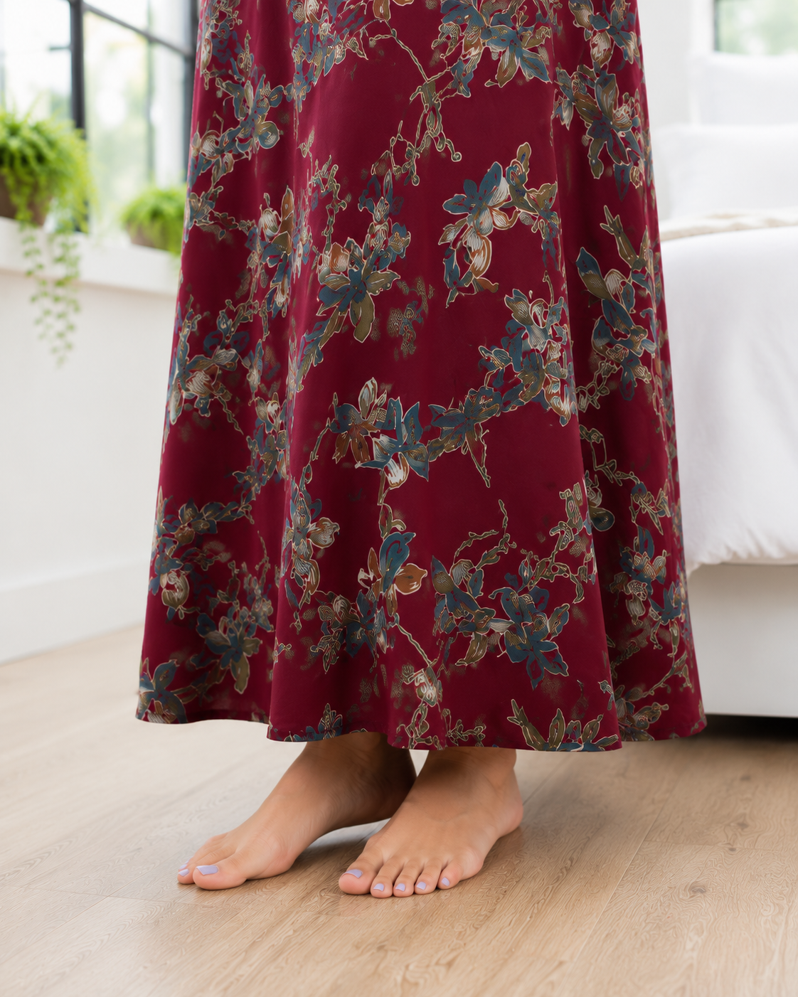 Belavastra Wine Floral Alpine Nighty