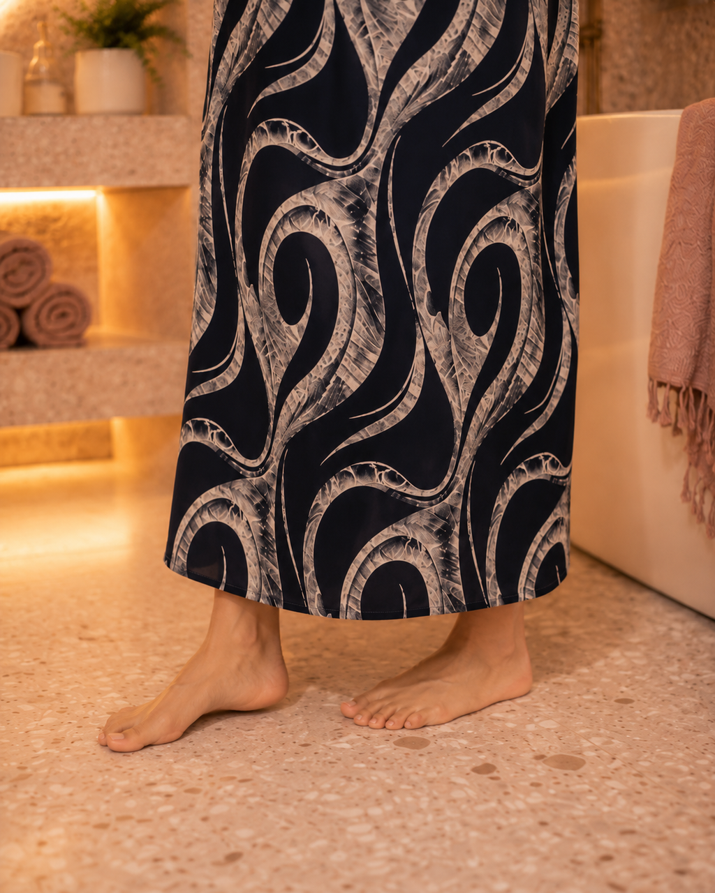 Belavastra Indigo Wave Rayon Nighty