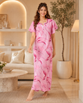 Belavastra Pink Marble Rayon Nighty
